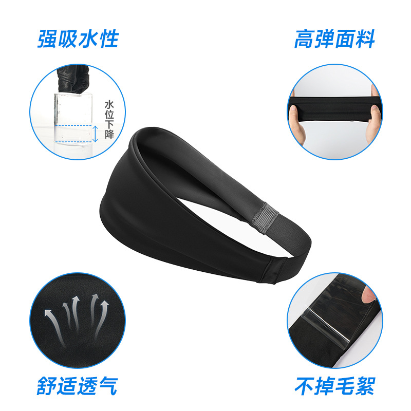 Sports headband, fitness headband, summer sweat-absorbing, sweat-wicking, breathable, for basketball, running, yoga, unisex