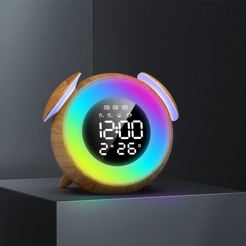 New Seven-Color Electronic Alarm Clock Student Dormitory Electronic Alarm Clock Children Alarm Clock