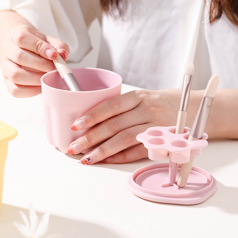 Makeup brush cleaner cleaning cup cleaning pad cleaning brush board beauty tool makeup brush drying rack