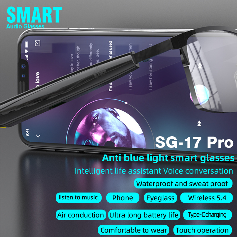 Bluetooth glasses for calls, music, driving navigation AI smart glasses