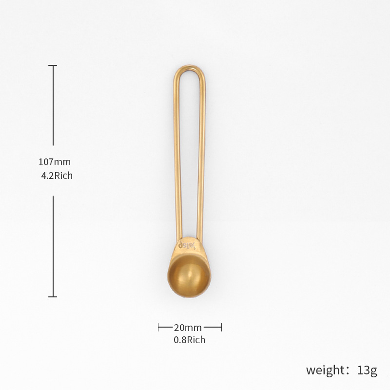 Milliliter Stainless Steel Measuring Cup and Spoon Set Seasoning Measuring Spoon Gold Titanium Plating Baking Set Measuring Cup Scale