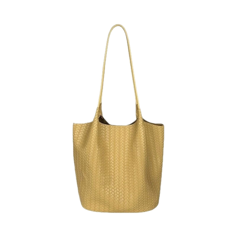 2026 New Woven Tote Bag for Women Large Capacity Single Shoulder Commute Bag Handheld Bag Underarm Bag