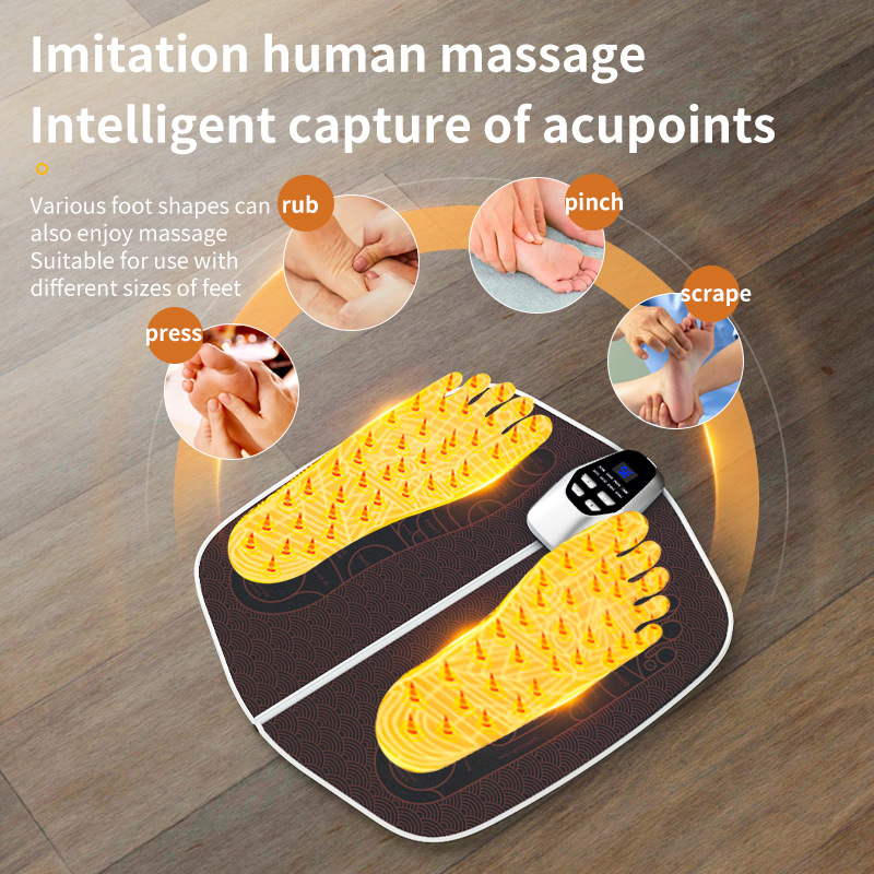 New EMS Foot Massage Mat Foot Therapy Machine Pulse Foot Massager Microcurrent Foot Physiotherapy