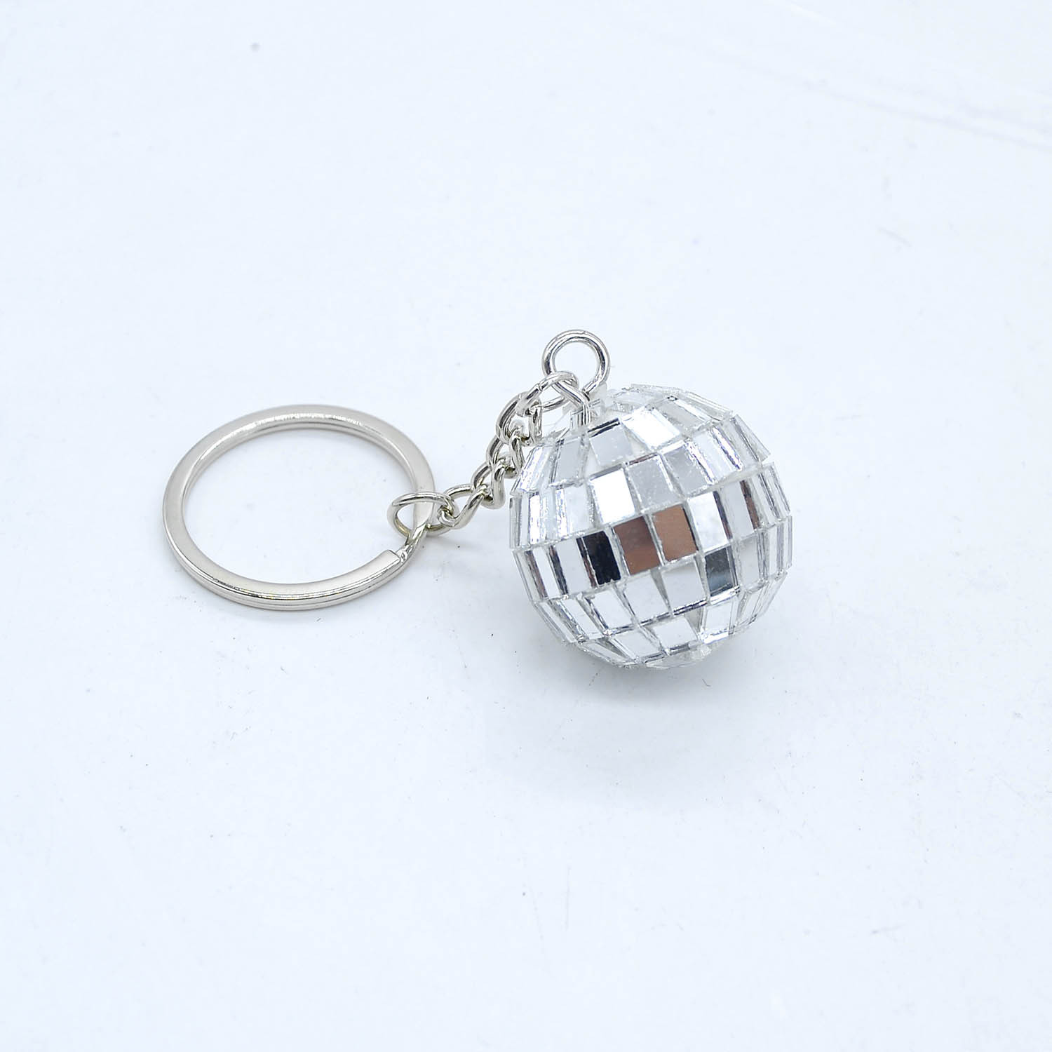 Mirror Ball Keychain Pendant DISCO Five-Point Star Disco Reflective Ball Keychain Pendant Car Decoration