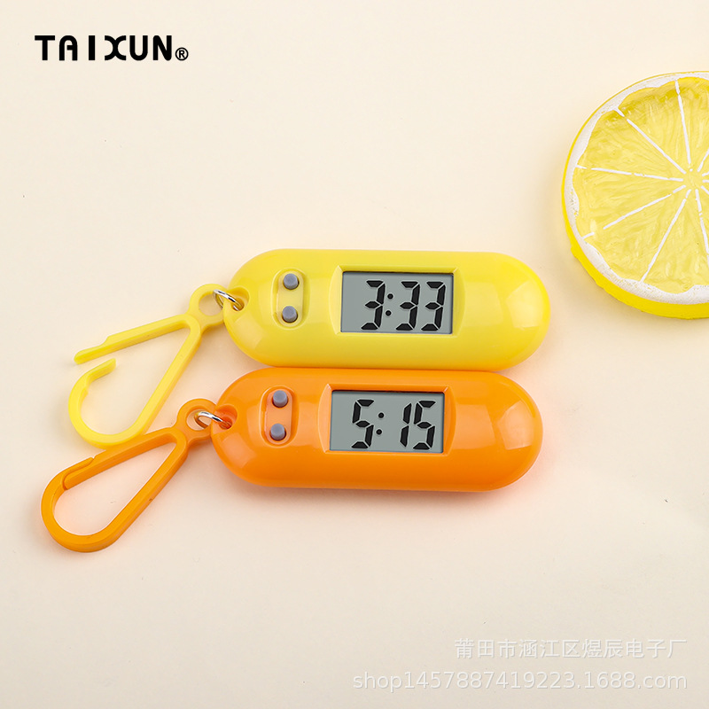 Student Exam Electronic Watch Men's and Women's Gift Small Hanging Watch Electronic Watch Keychain Backpack Hanging Watch Electronic Watch