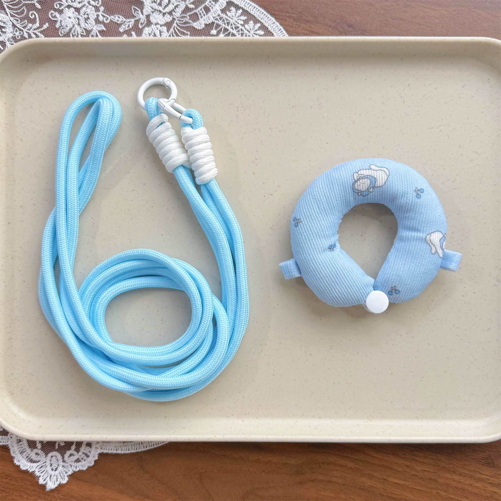 Zsiga Gazi sister/Mlolly/Dimoo/cotton doll 10cm outdoor U-shaped pillow lanyard anti-lost buckle pendant