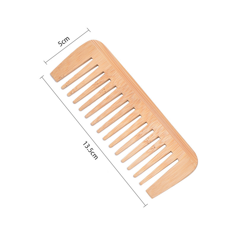 Bamboo hotel comb, disposable comb, portable bamboo comb, household hotel guesthouse female small comb
