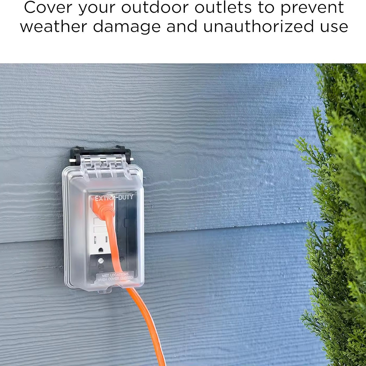 US UL American standard outdoor waterproof socket box, GFCI/Duplex/Toggle rainproof cover plate waterproof