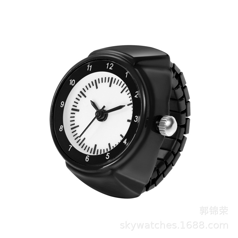[Ring Watch] New Watch Small Fresh Simple Quartz Watch Middle School Student Glass Printing