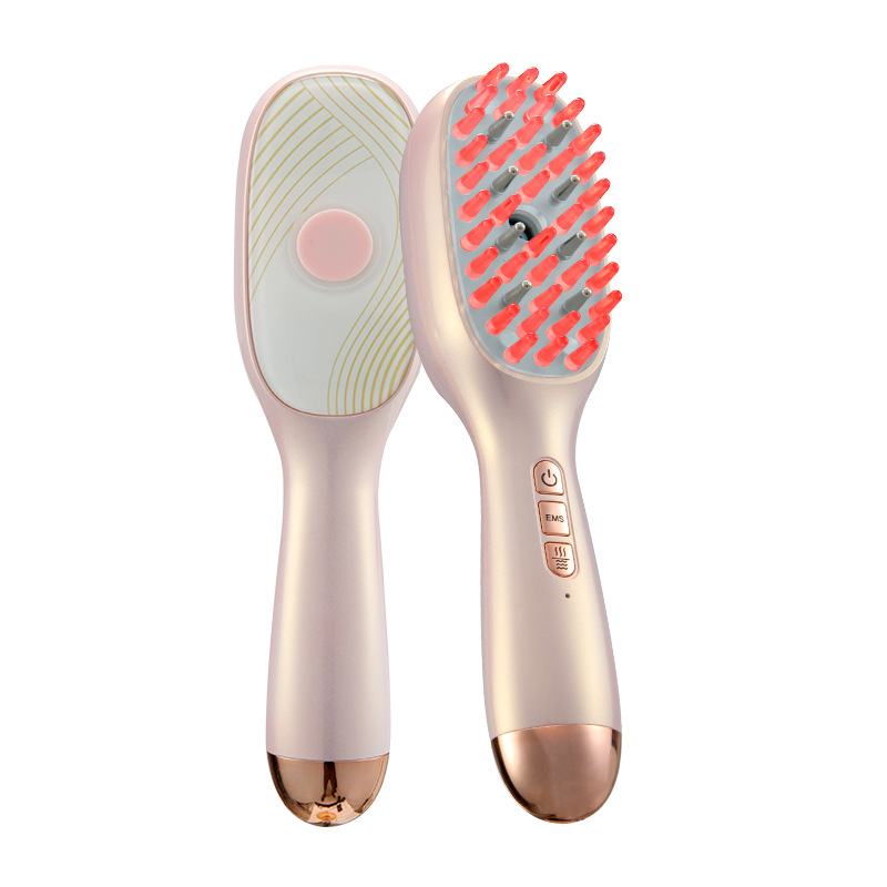 EMS Red Blue Light Electric Massage Comb Minoxidil Meridian Hair Growth Essential Oil导入 Nano Spray Scalp Applicator