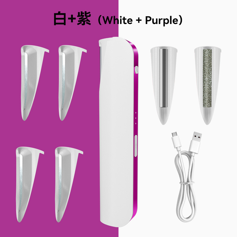 New Hair Removal Device with Light, Electric Ultrasonic Razor for Women, Eyebrow Trimmer, Gentle Facial Hair Remover