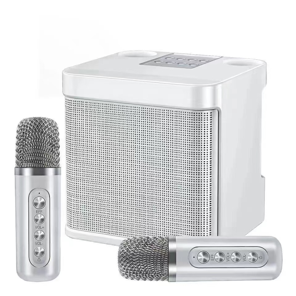 YS203K Speaker Wireless Bluetooth Sound Card Microphone All-in-One Home Outdoor KTV Speaker