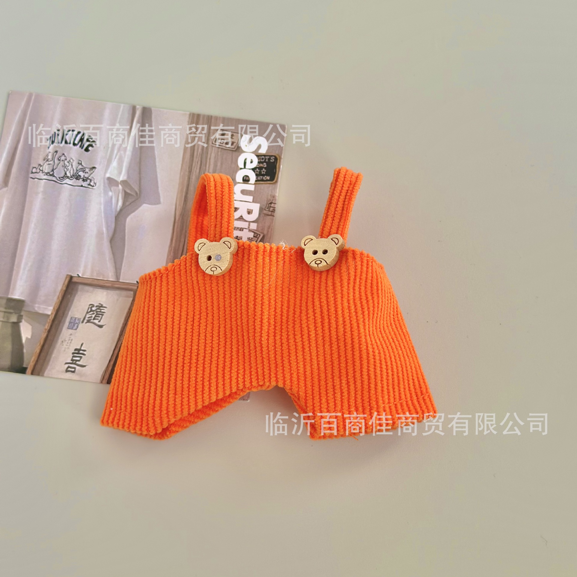 Overalls 10cm pendant doll clothes 15cm dog plush overalls pants cotton doll clothes shorts