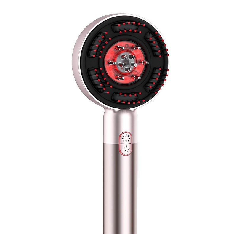 EMS Red Light Electric Current Massager Scalp Applicator Hair Growth Liquid Applicator Scalp Conduction Import Comb