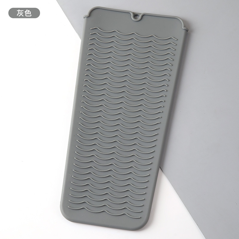 Silicone curling iron heat pad straightening comb storage bag straightener anti-scald pad portable electric curling iron sleeve clip