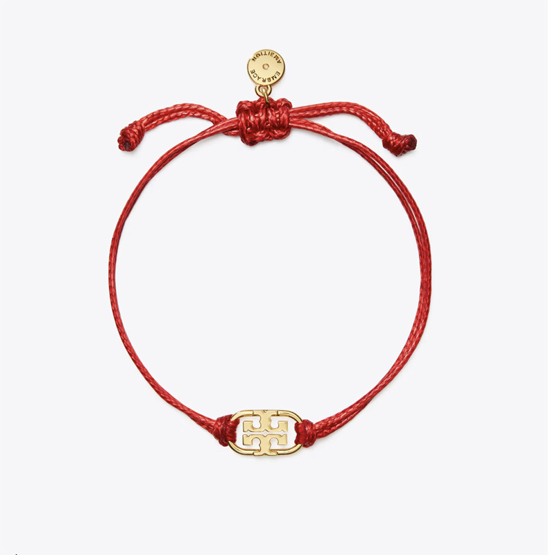 Color rope handmade new red rope bracelet gold plated logo couple rope braided lucky koi pure handmade