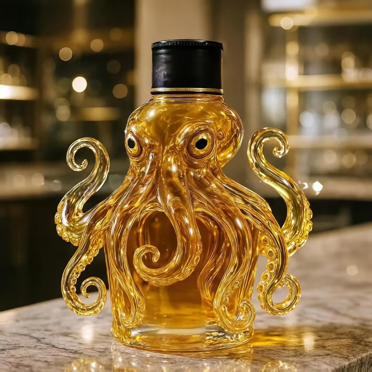 Animal soaking bottle whiskey bottle octopus shape whiskey bottle cute octopus