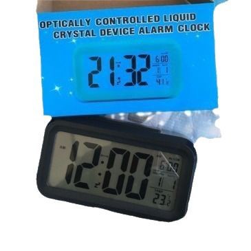 Temperature version smart clock silent clock snooze electronic clock light sensor alarm clock with voice student special alarm clock