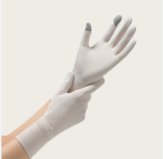 Sun Protection Sleeves, Summer Sun Protection Gloves for Women, Anti-Uv Long Gloves for Driving, Non-Slip, Breathable, Outdoor Cycling Arm Protectors