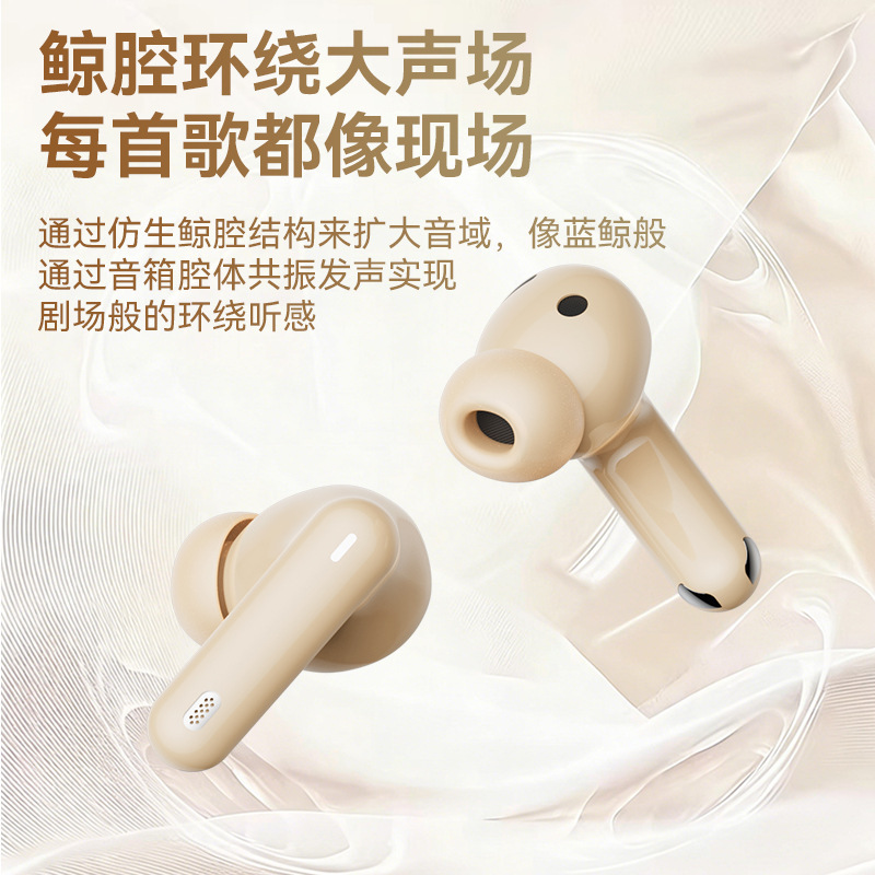 New Wireless Bluetooth Headset Digital Display Long Battery Life Sports Headset High Sound Quality Noise Reduction Semi-in-ear Headset
