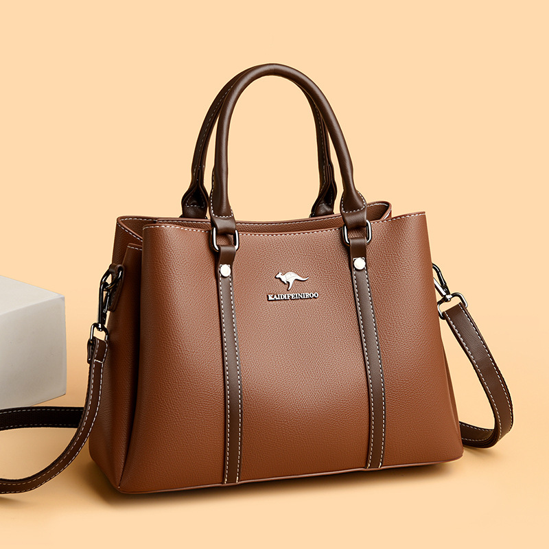 2026 New Shoulder Crossbody Bag Large Capacity Color Contrast Tote Commuter Handbag Women's Handbags
