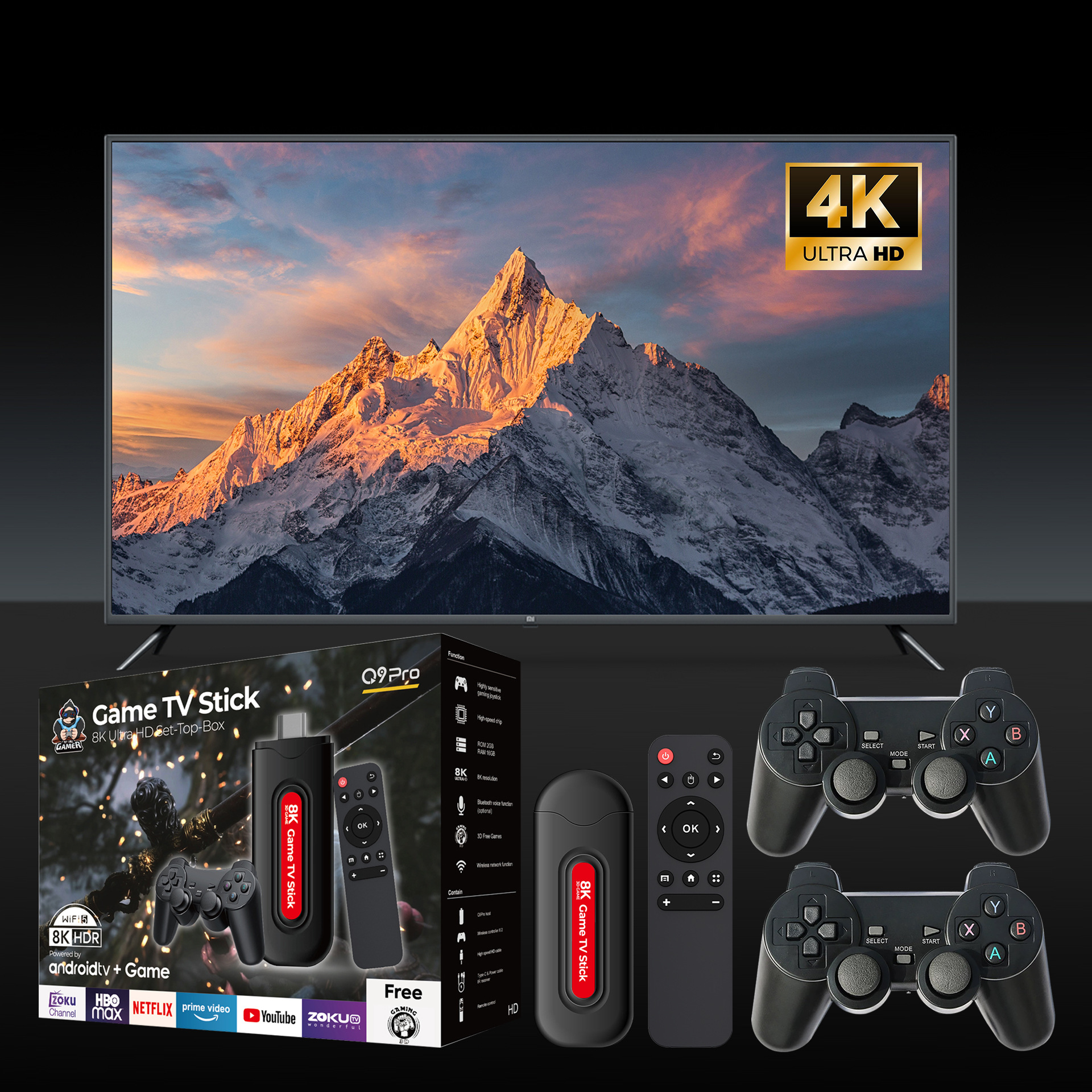 Q9pro TV Box Game Home TV Box Android Smart HD Network Player TV Box