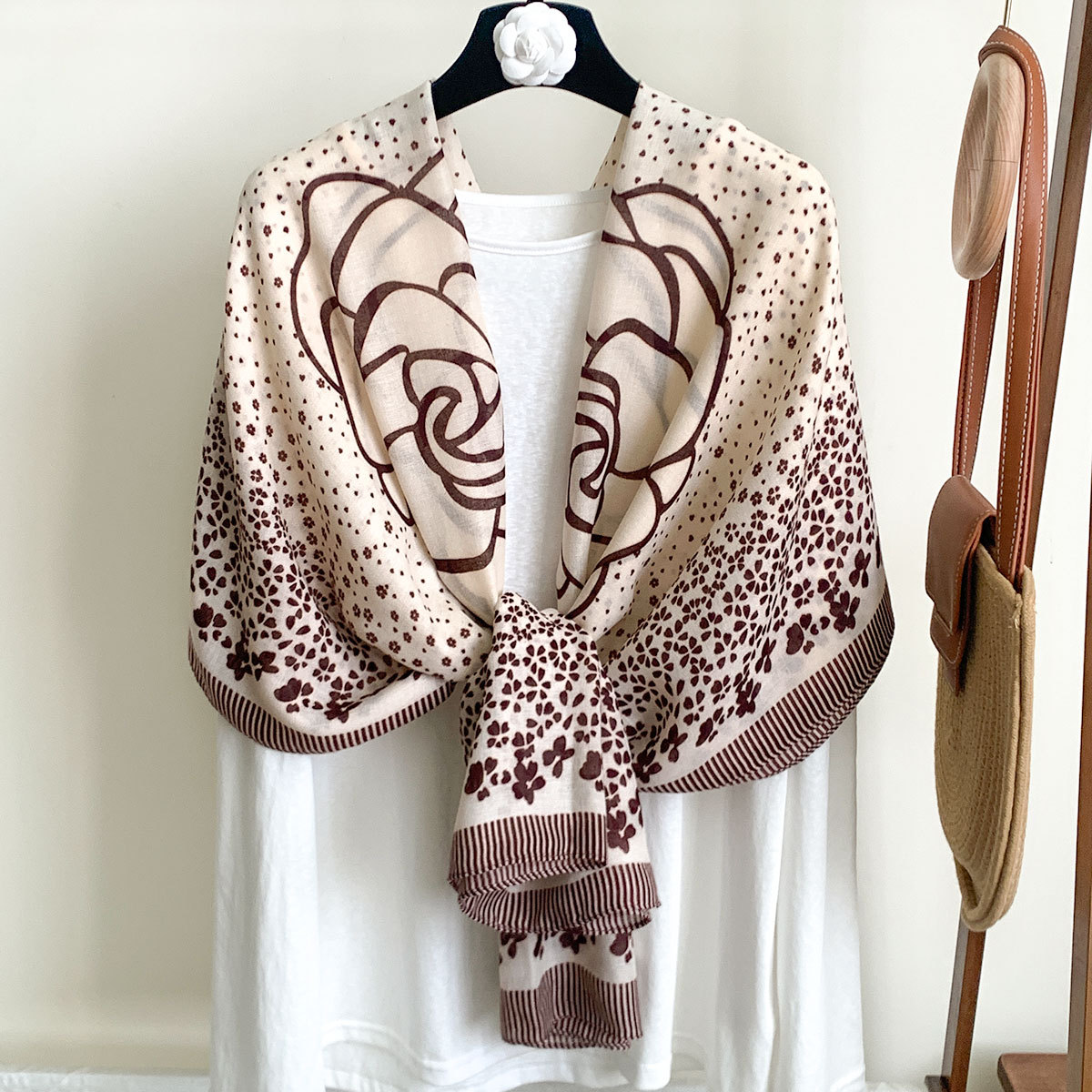 Scarf, thin gauze scarf, cotton-linen scarf for women, autumn and winter long gauze scarf, summer sunscreen shawl dual-use