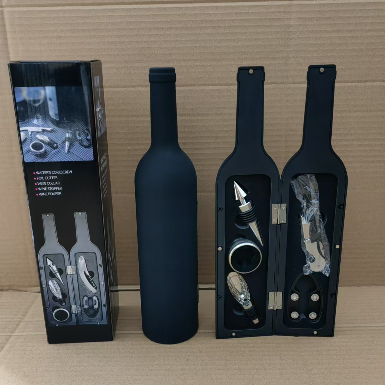 Red wine tool set large bottle five-piece set red wine tool box corkscrew wine tool gift
