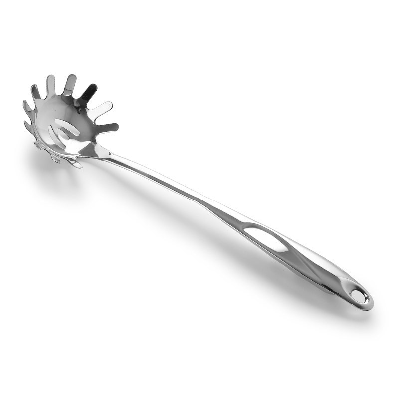 201 hollow handle stainless steel kitchenware S-shaped spatula set, slotted spoon, soup spoon, frying spatula, noodle spatula, wok spatula