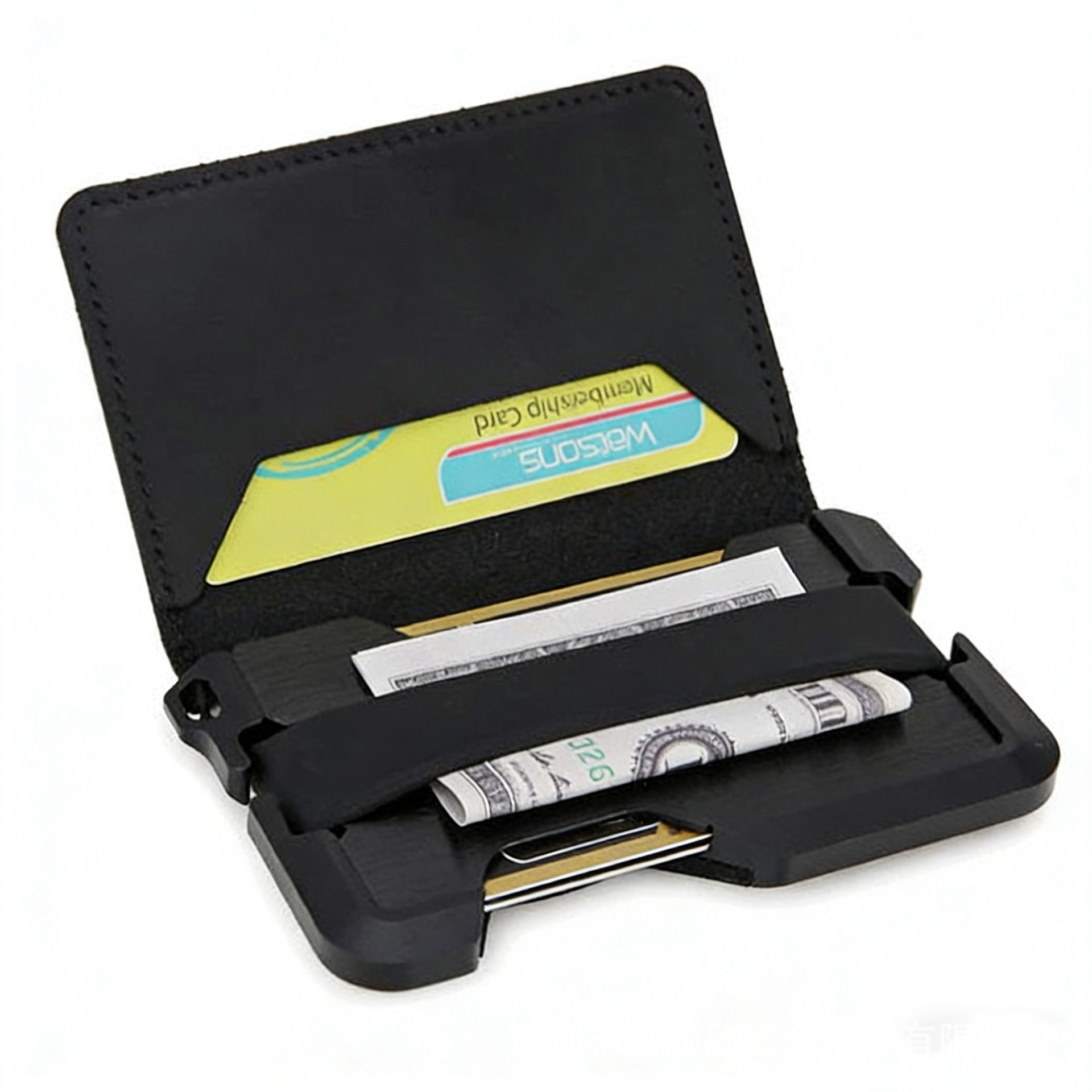 Carbon Fiber Key Ring Card Holder Men's Multi-functional Wallet RFID Metal Card Organizer New