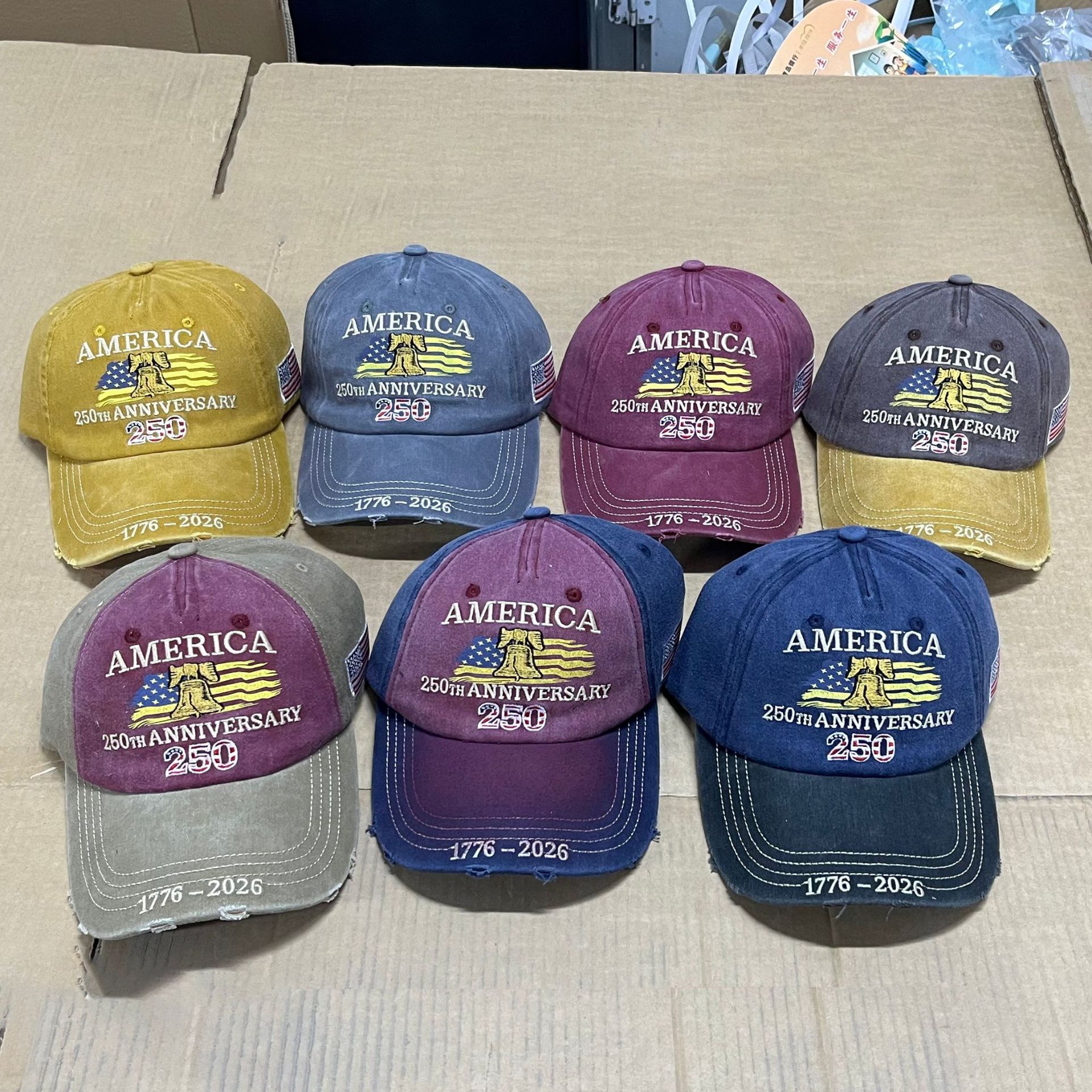New US 250th Anniversary Cap Embroidered Hat