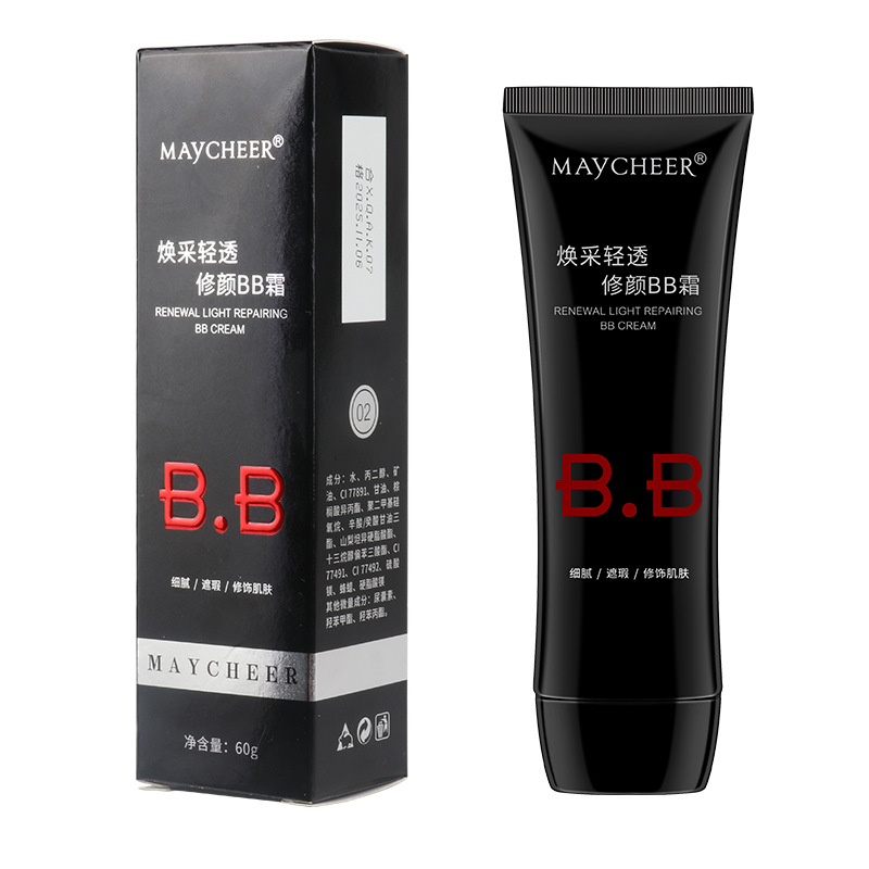 Meixian'er Triple Effect Repair BB Cream 60ml Concealer Moisturizing Foundation Isolation BB Brightening Skin Tone Color Makeup