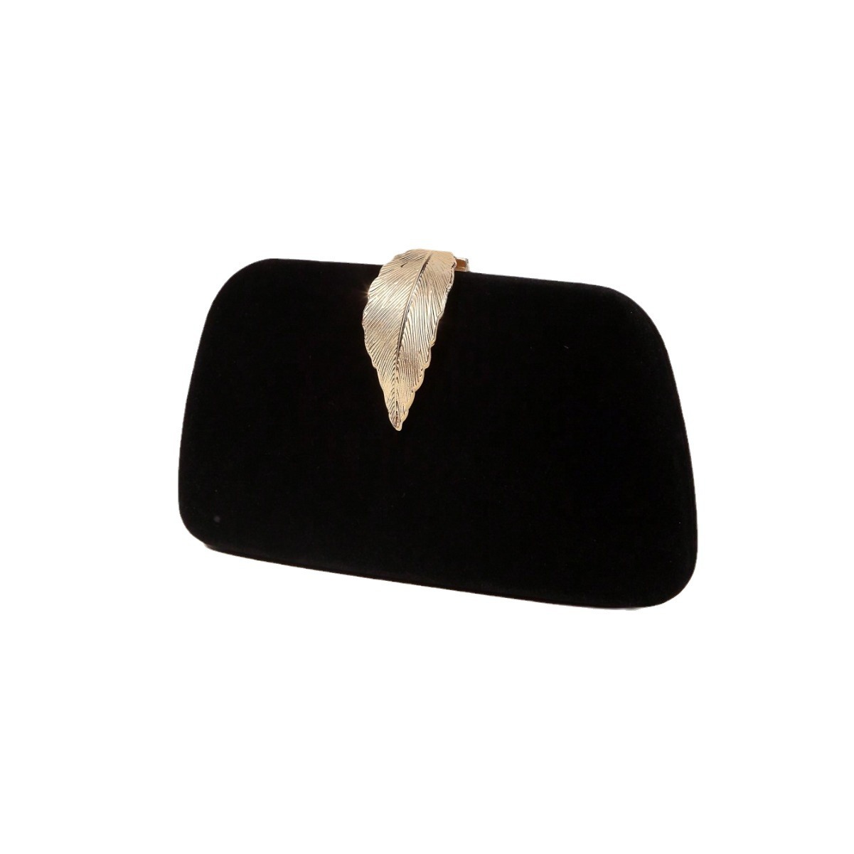 Party metal leaf evening bag plush clutch evening bag Japanese quality Japan