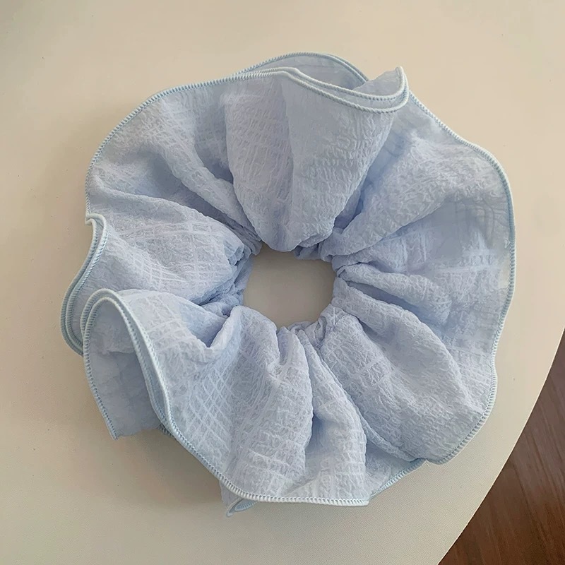 Sweet lace large hair scrunchie extra large ponytail elastic hair tie for women head accessory head flower