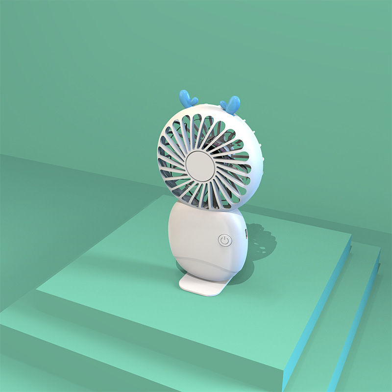 2024 New Desktop Mini Handheld Fan USB Rechargeable Portable Silent Student Outdoor Hook Fan