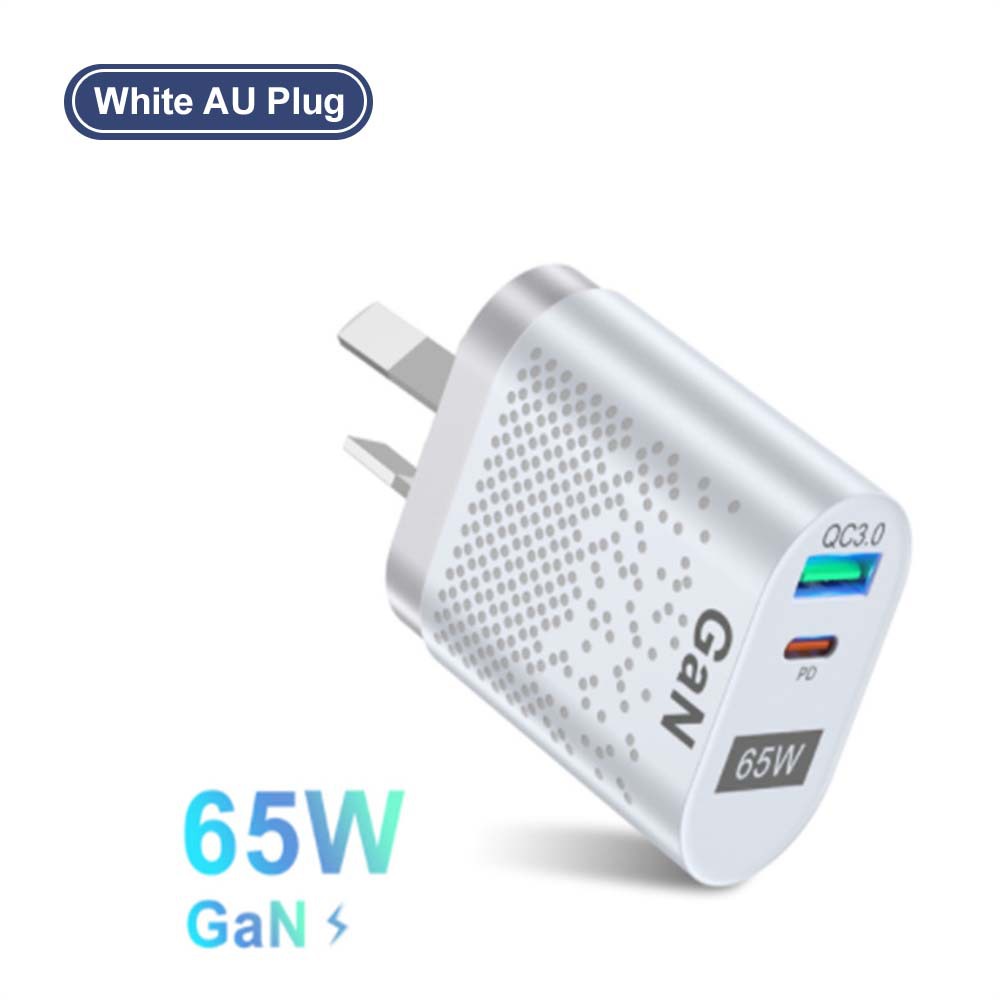 Australia Standard GaN 65W GaN PD Fast Phone Charger Laptop Adapter