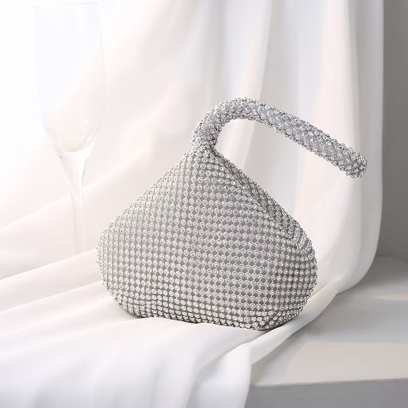 Diamond Evening Bag Pure Handmade Rhinestone Mine Evening Bag Clutch Banquet Bag Women's Handbag