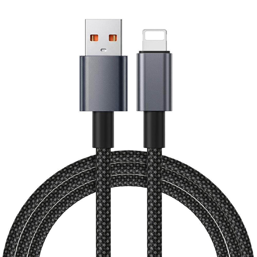Dedicated Aluminum Shell Braided Fast Charging Data Cable for Apple Huawei Phone PD27W Dual Type-C Charging Cable