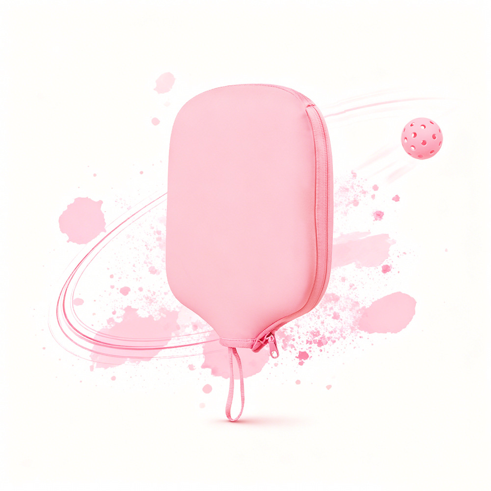 Pink pickleball paddle case, beach tennis racket bag, table tennis paddle bag, paddle protective cover, portable sun protection
