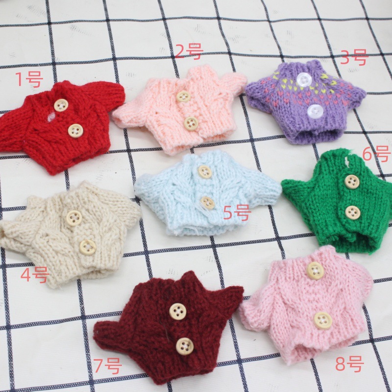 Plush toy doll accessories doll small sweater keychain pendant clothes hat shoes decoration materials