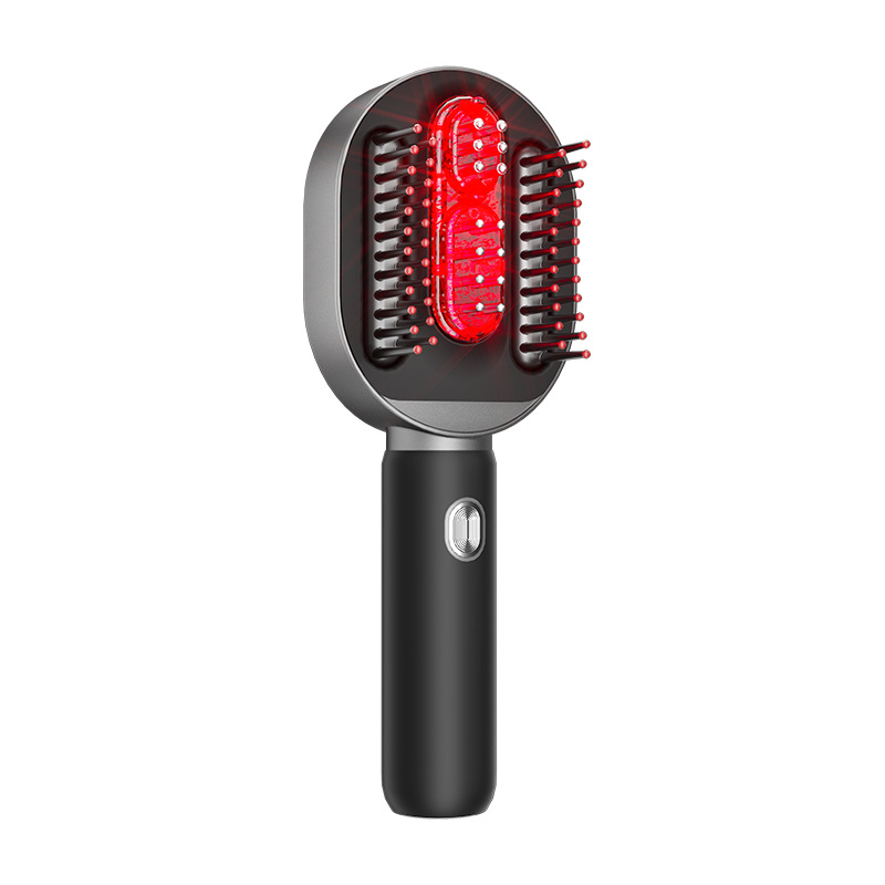 Microcurrent EMS Red Light Electric Massage Comb Scalp Applicator Vibration Essential Oil Hair Growth Comb Scalp Conduction Liquid Applicator