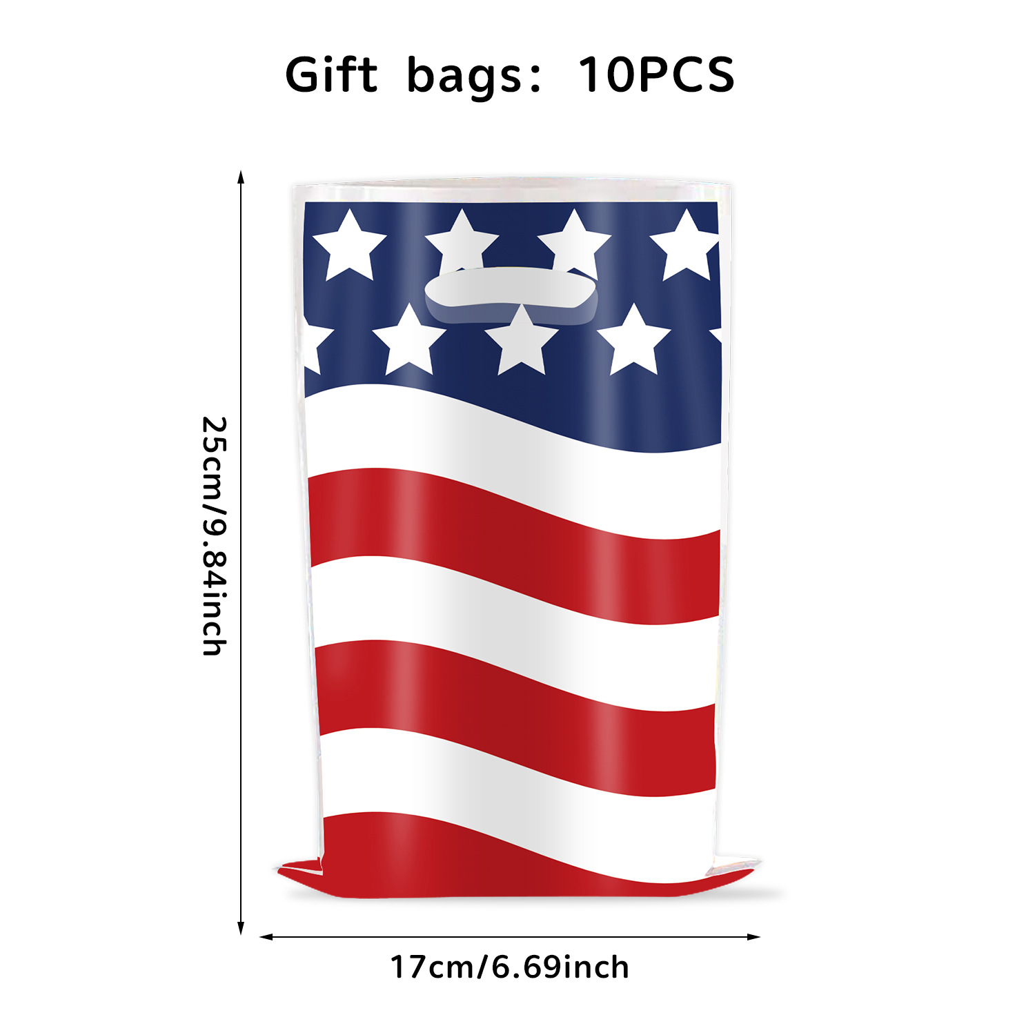 American Independence Day Themed Gift Bag 250th Anniversary Party Tote Bag 250th Anniversary Packaging Bag Decoration Supplies