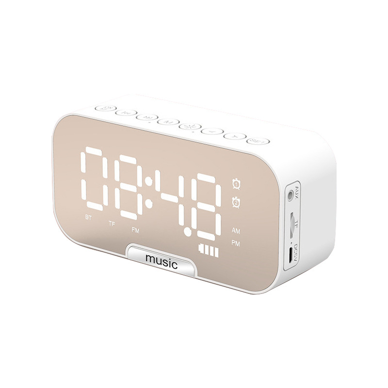 Strictly selected clock speaker Bluetooth speaker gift clock alarm smart speaker heavy bass card small speaker