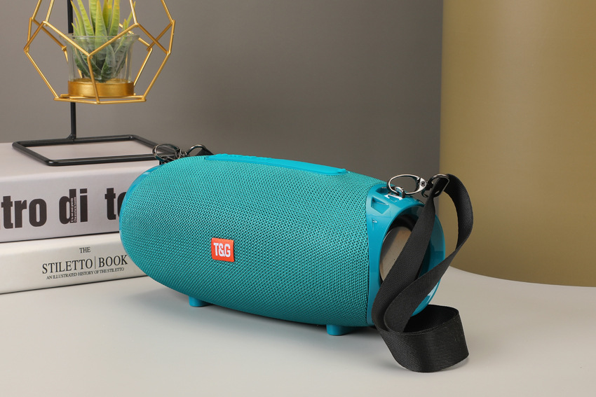 Shoulder-Back Outdoor Fabric Small War Drum Dual Speaker Bluetooth Speaker Wireless High Volume Music Player TG534