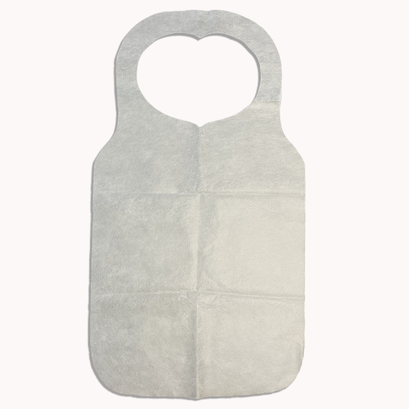 Disposable non-woven apron adult pocket for eating lobster hot pot restaurant barbecue home oil-proof