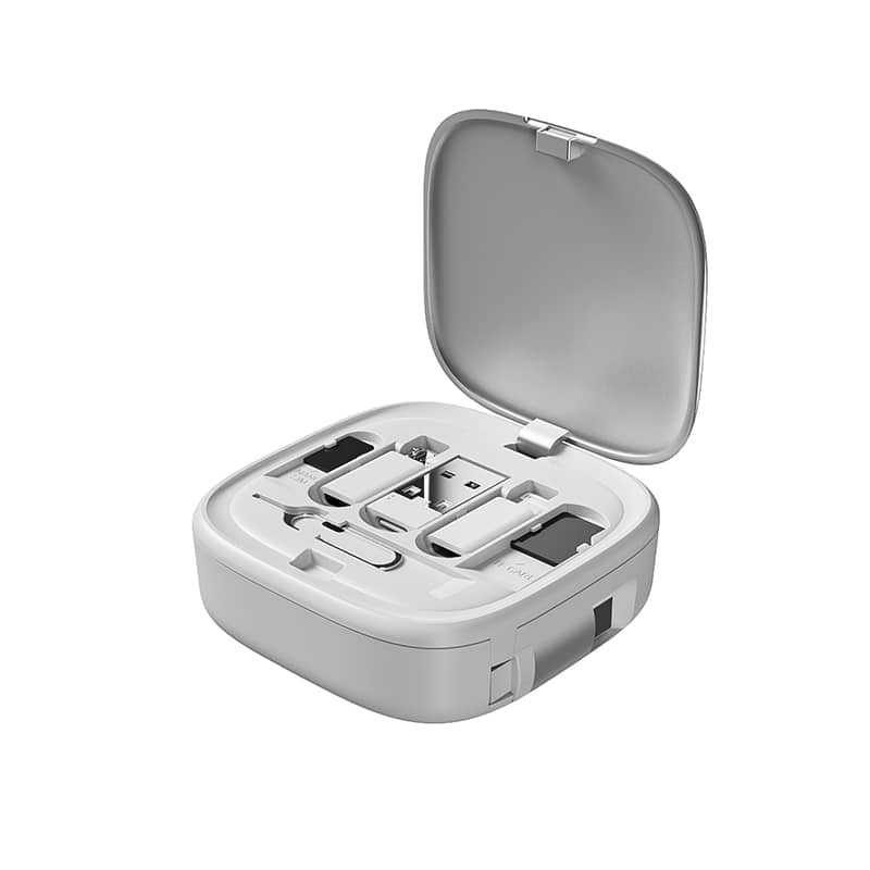 Xin Guanghui Multifunctional Retractable Data Cable Storage Box 65W Fast Charging Phone Charging Cable Multi-Head Digital Storage Box
