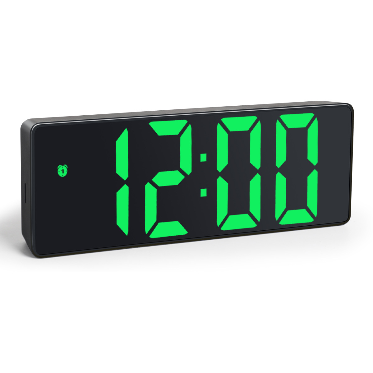 Colorful Mirror LED Clock Electronic Clock Simple Desktop Ornament Large Screen Digital Clock Electronic Alarm Clock