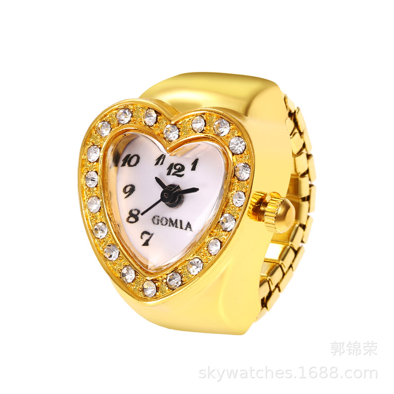 Ring Watch Gold Watch Accessory Student Watch Women's Finger Watch