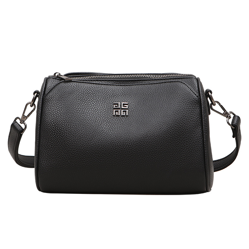 Women's bag 2026 new genuine leather texture single shoulder crossbody bag soft leather middle-aged mother's bag underarm bag