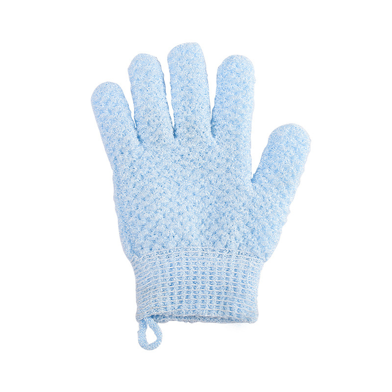 Thickened Bath Gloves Five-Finger Exfoliating Scrub Mitt for Back Scrubbing